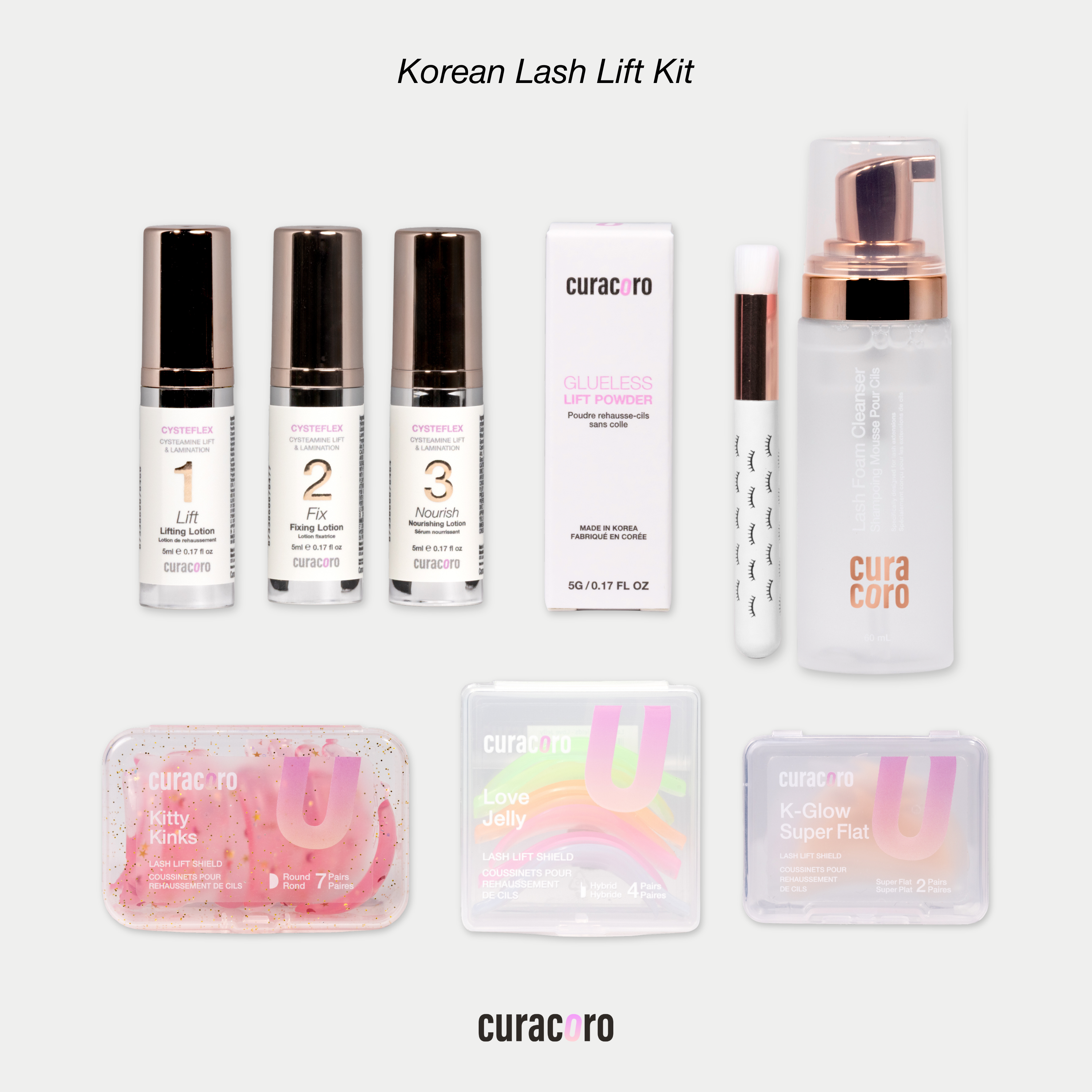 Korean Lash Lift Kit with Cysteflex Lift and Lamination System (2026 Formular)