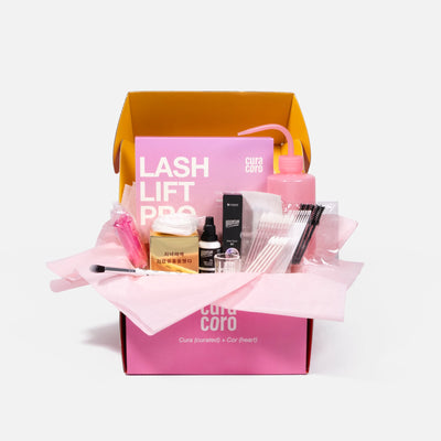 Lash Lift and Tint Training Kit Over White Background