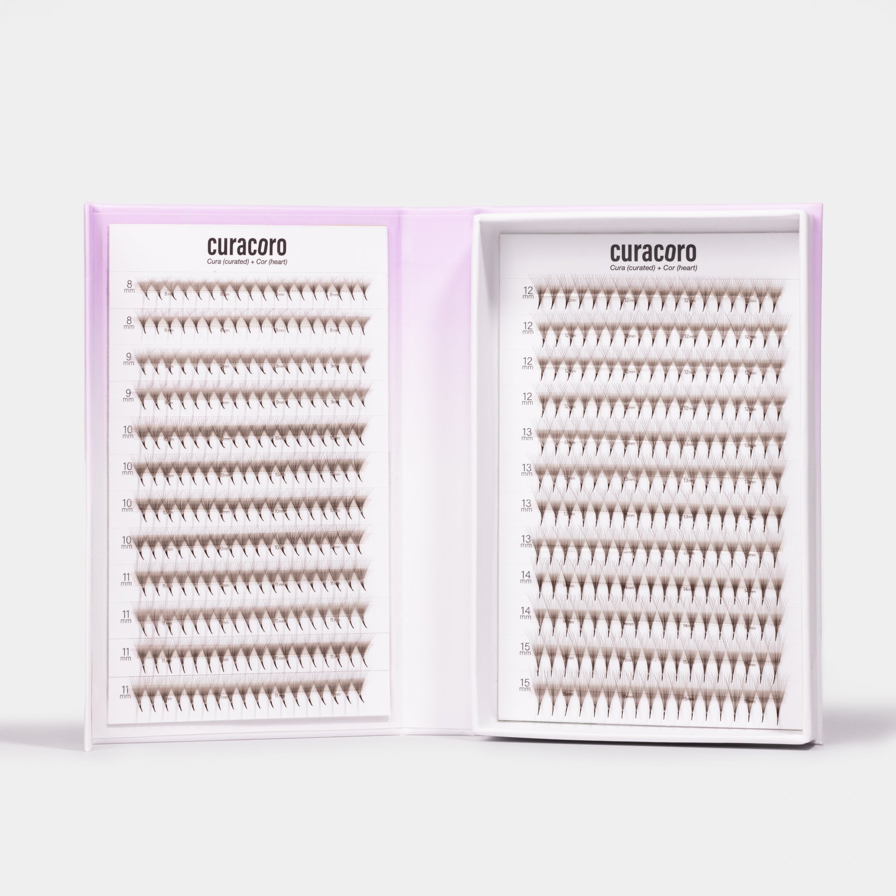 Brown LashFolio Narrow Promade Fans