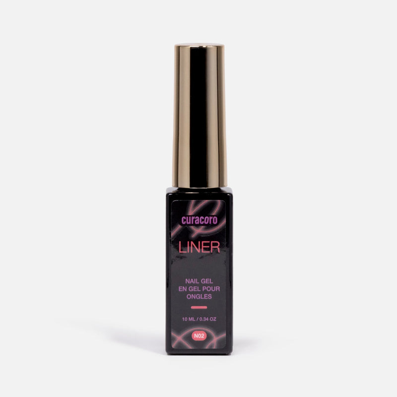 Nail Liner Gel - N02: Sunset Sizzle Bottle Over White Background