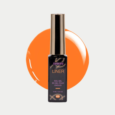 Midnight Glow Collection – Liner Nail Gel N12 Bottle & Drop Over Light Background