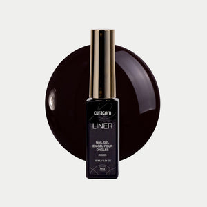 White Liner Nail Gel Bottle Over White Background