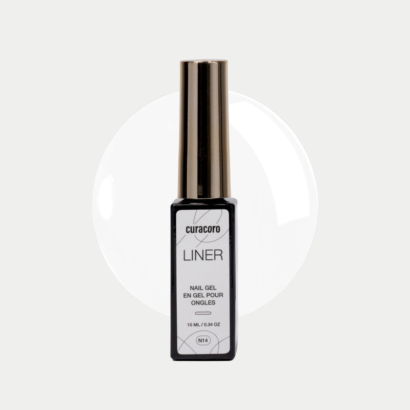 Nail Liner Gel - N14: White Bottle Over White Background