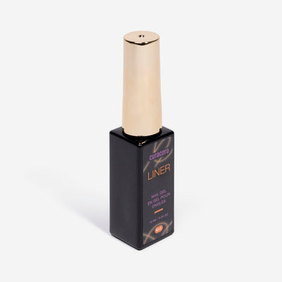 Nail Liner Gel - N12: Coral Radiance Bottle Over White Background