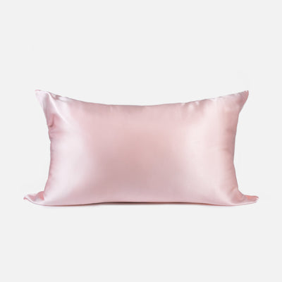 Curacoro Pure Silk Pillowcase in Himalayan Salt Pink, featuring a smooth and luxurious finish.