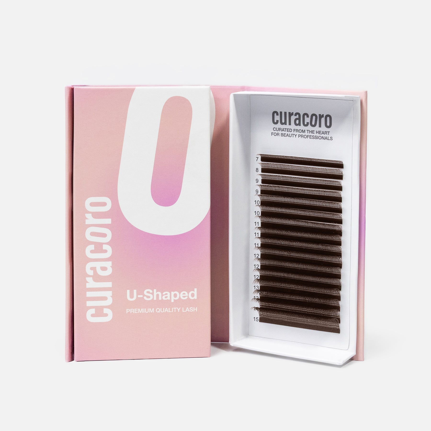 Narrow YY Lashes (2D U-shaped lashes) - Brown