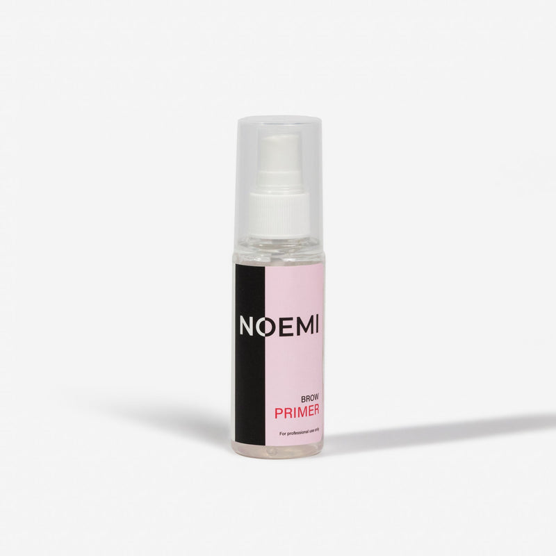 Noemi Brow Primer Bottle Over White Background