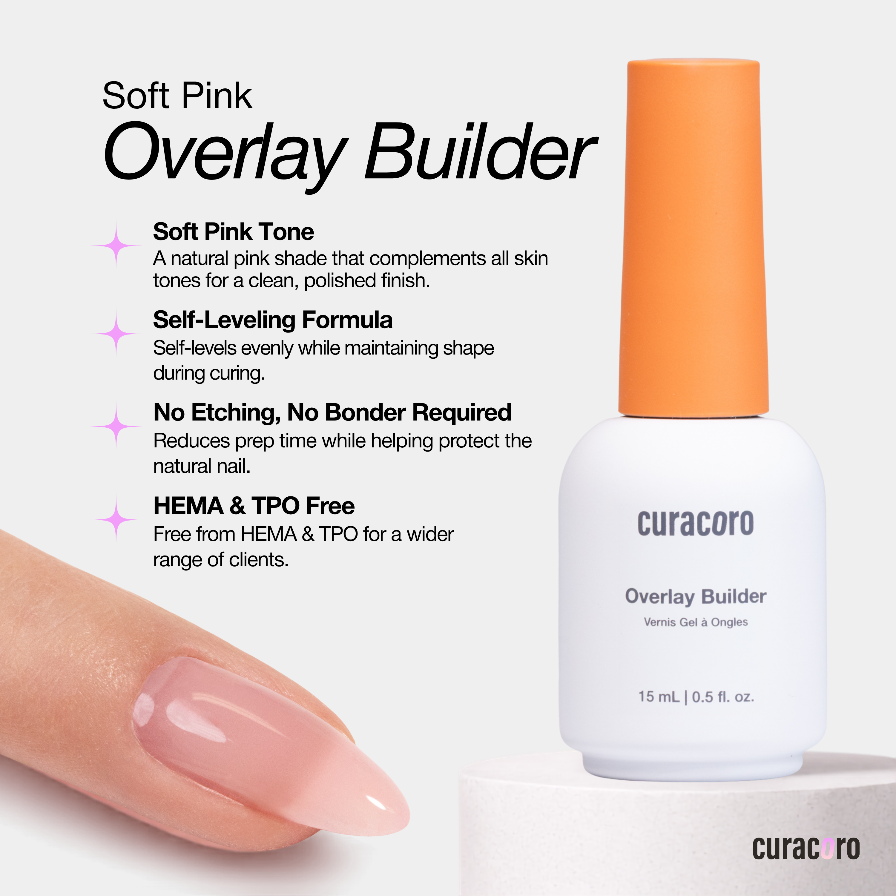 Overlay Builder Gel – Soft Pink | 15ml