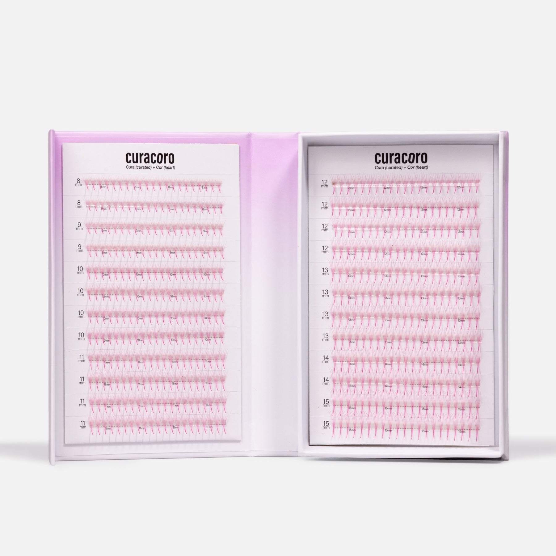 Pink LashFolio Narrow Promade Fans