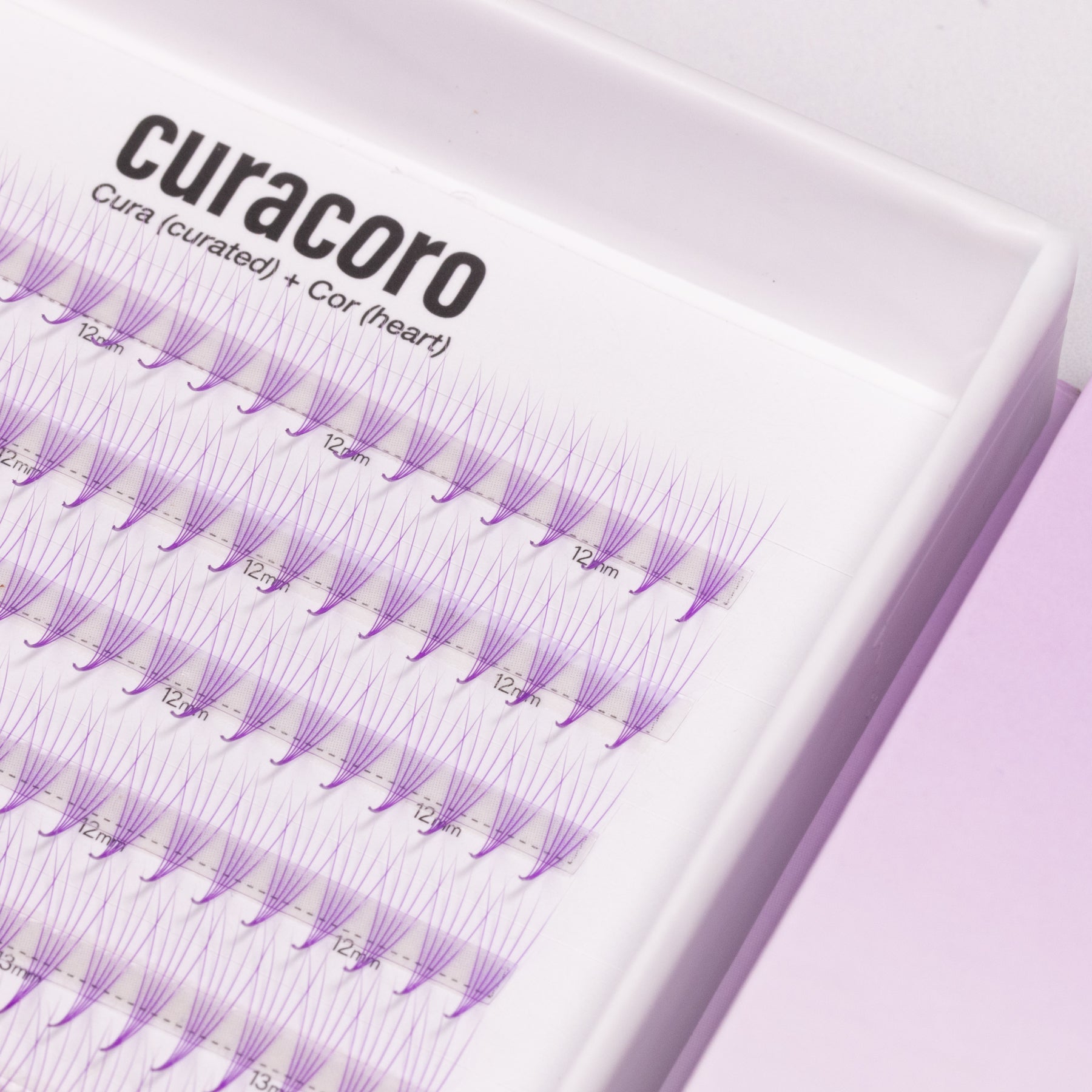 Purple LashFolio Narrow Promade Fans