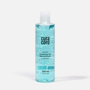 Post Wax Gel Menthol Bottle Over White Background