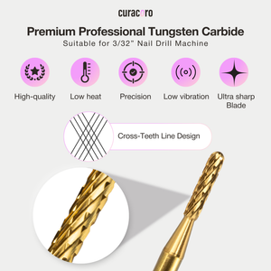 Cuticle Drill Bit - Small Round Barrel 3/32" (C/M/F/XF)