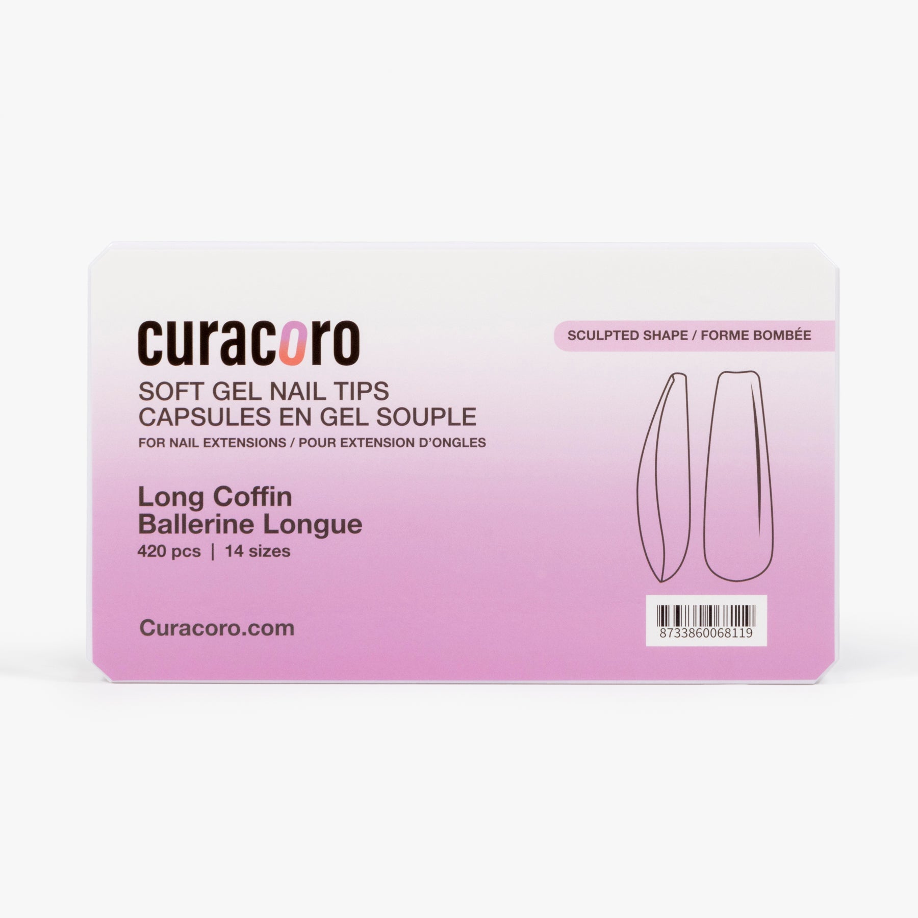 Puntas de gel suaves esculpidas de Curacoro - Ataúd