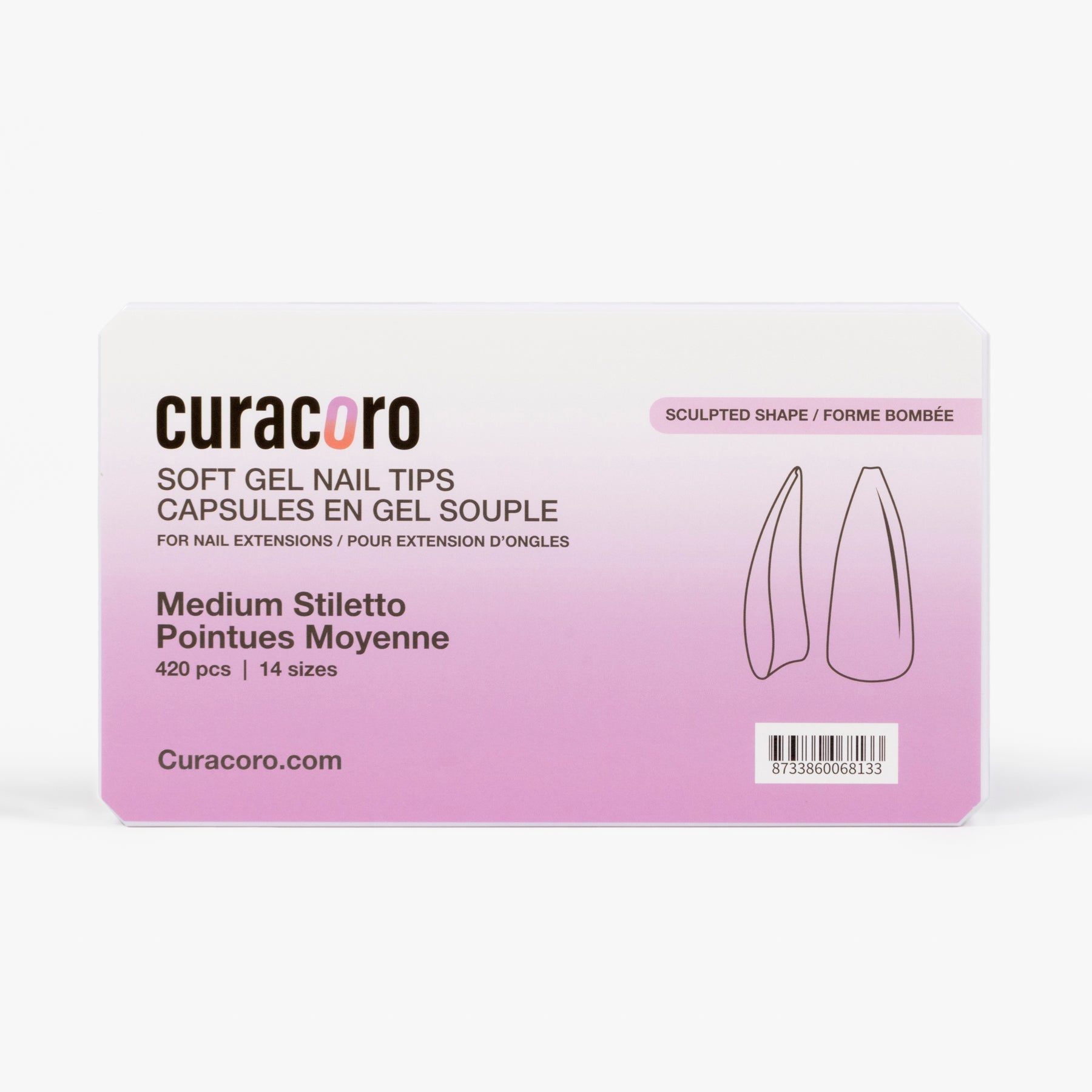 Puntas de gel suaves esculpidas de Curacoro - Stiletto