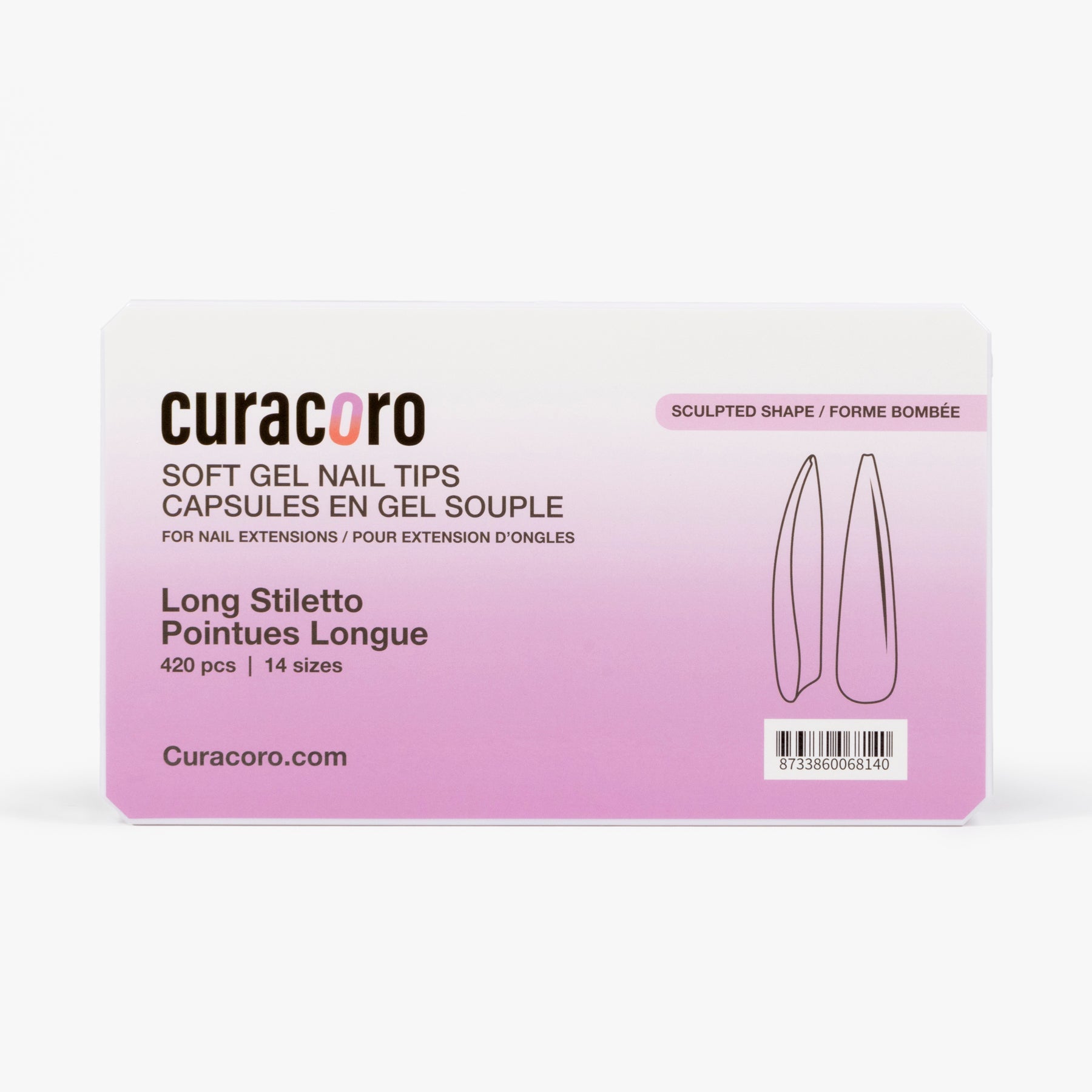 Puntas de gel suaves esculpidas de Curacoro - Stiletto