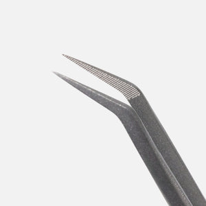 StarDust 40° Lash Tweezer – Boot-Curved Hybrid for Promades | Curacoro
