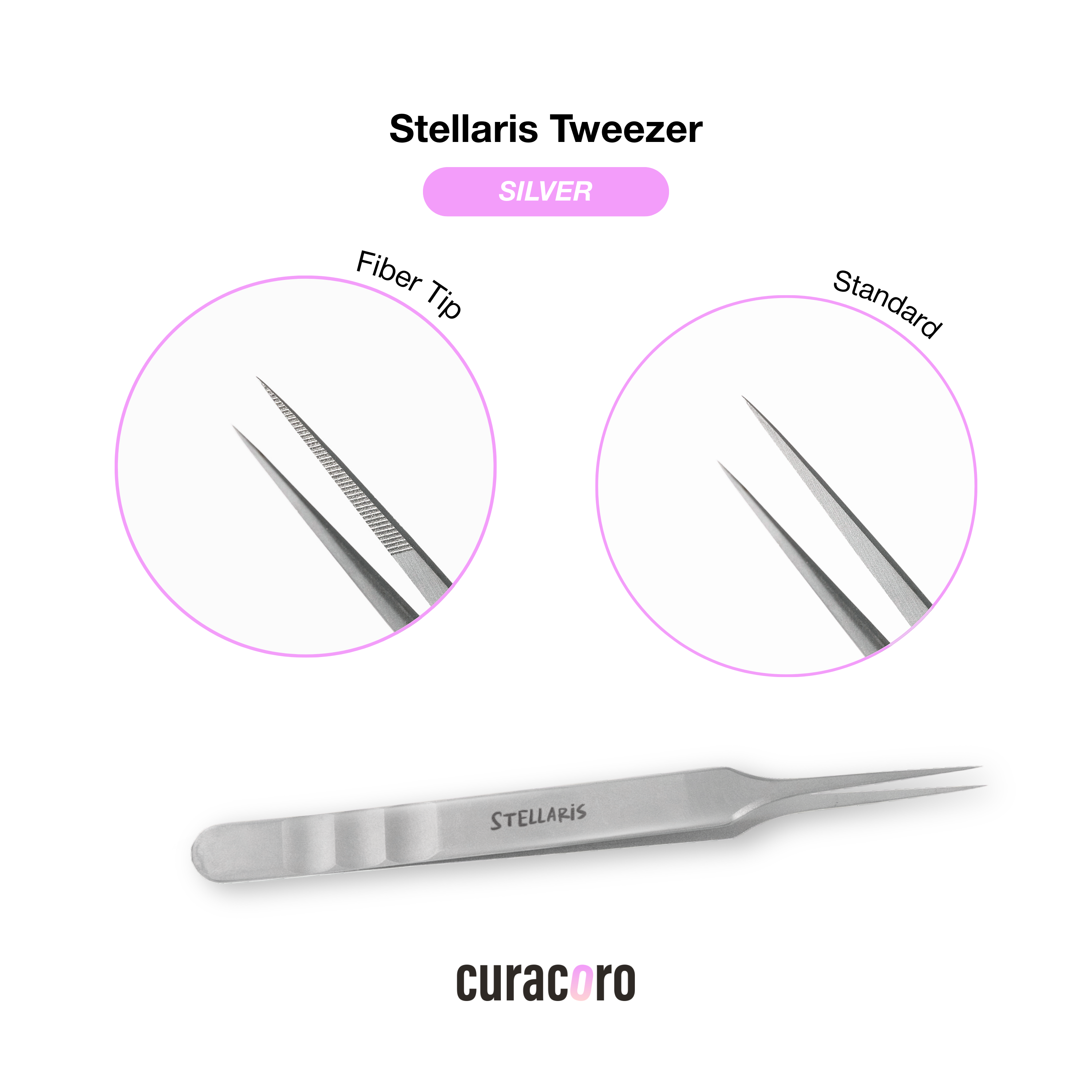 Stellaris Straight Isolation Tweezer – Fine-Tip Precision Tool | Curacoro