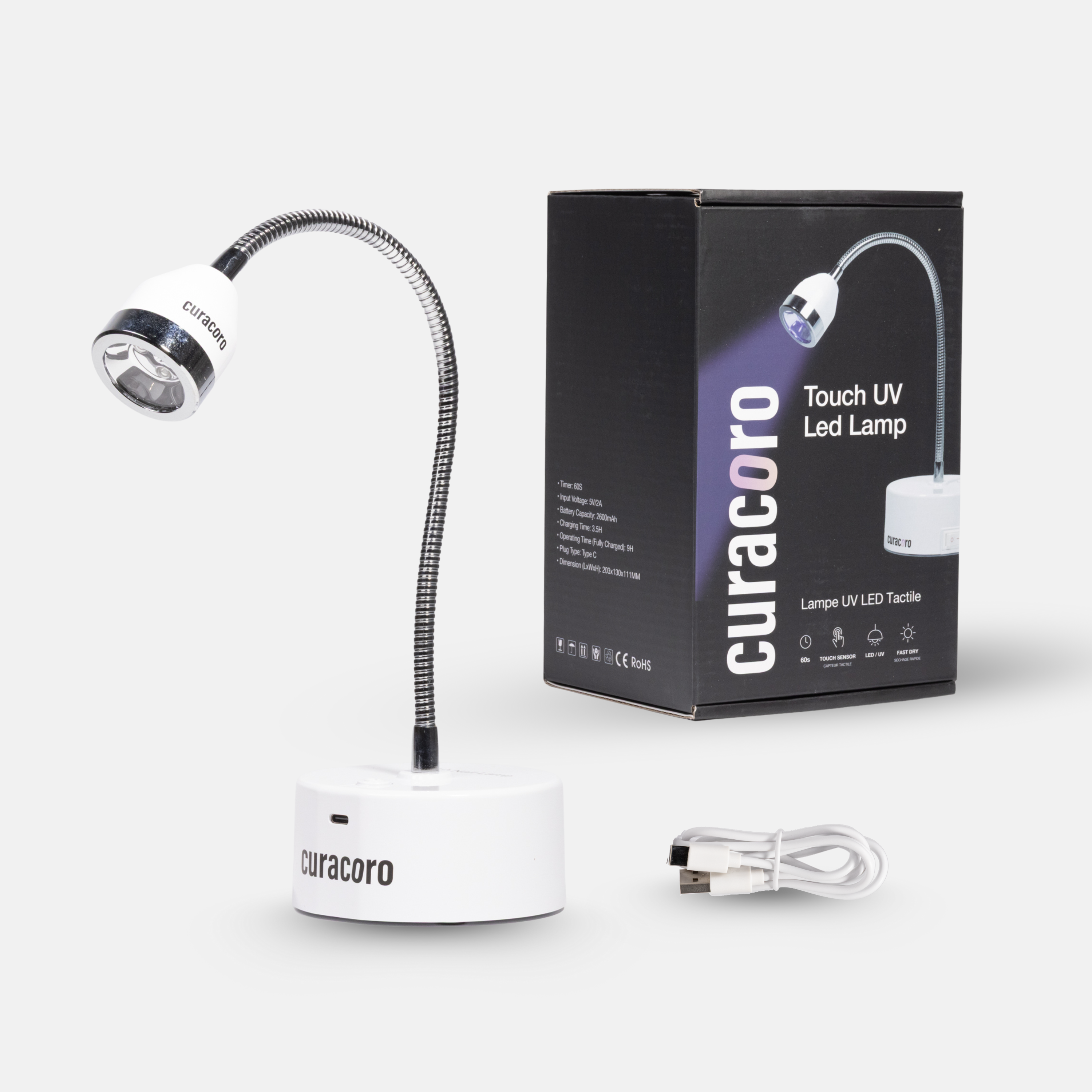 Touch UV Curing LED Lamp for Gel Nail Polish