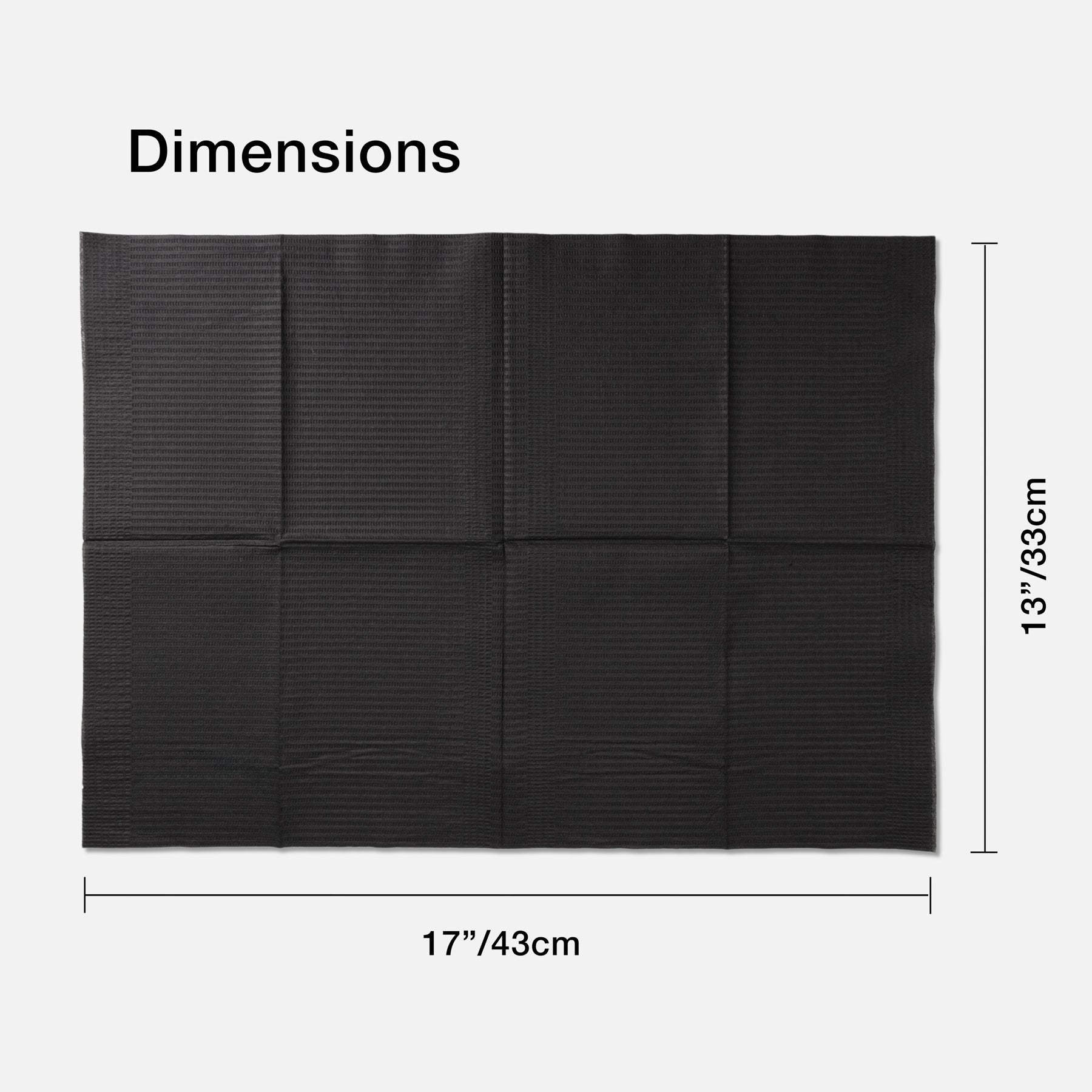 Dental Bib 13" x 18" inch , 3 ply Waterproof - Workplace Cover - 125 pieces
