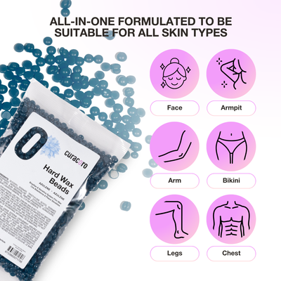 Curacoro Italian Hard Wax Beans - Azulene