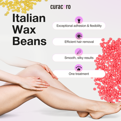 Curacoro Italian Hard Wax Beans - Azulene
