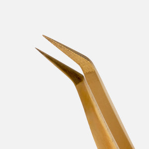Soleil 50° Short Tip Tweezer – Firm Lash Control | Curacoro
