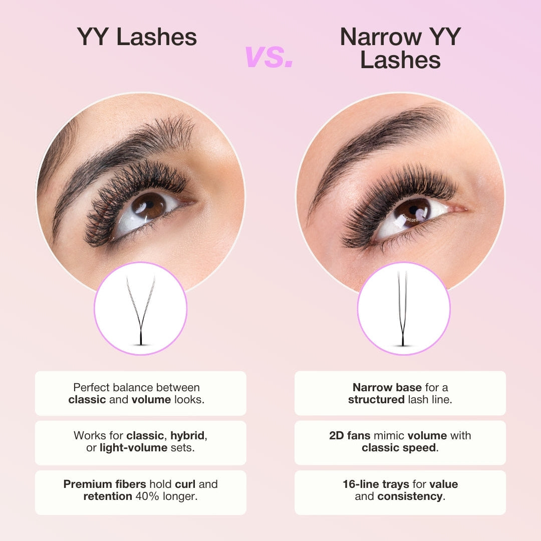Narrow YY Lashes (U-shaped YY lashes)