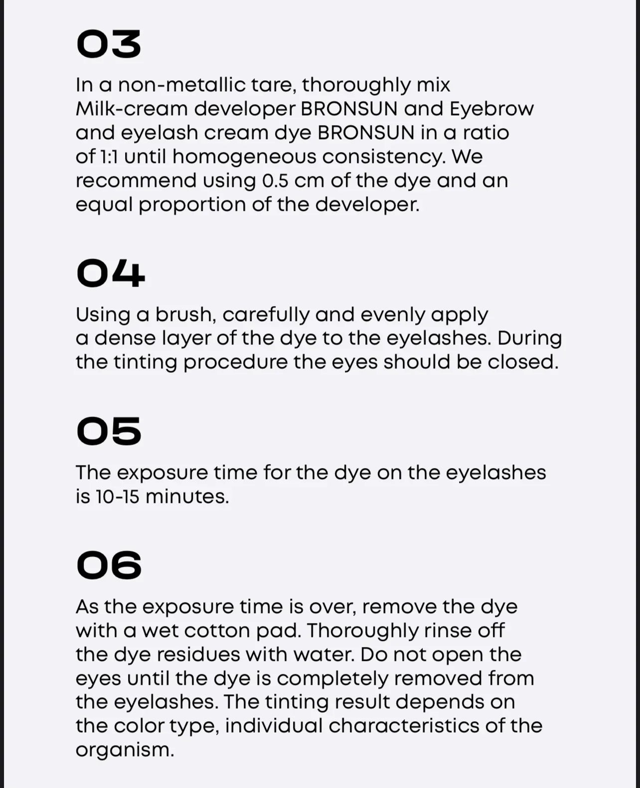 Tinte en crema para cejas y pestañas Bronsun - Castaño n.° 4, 15 ml 