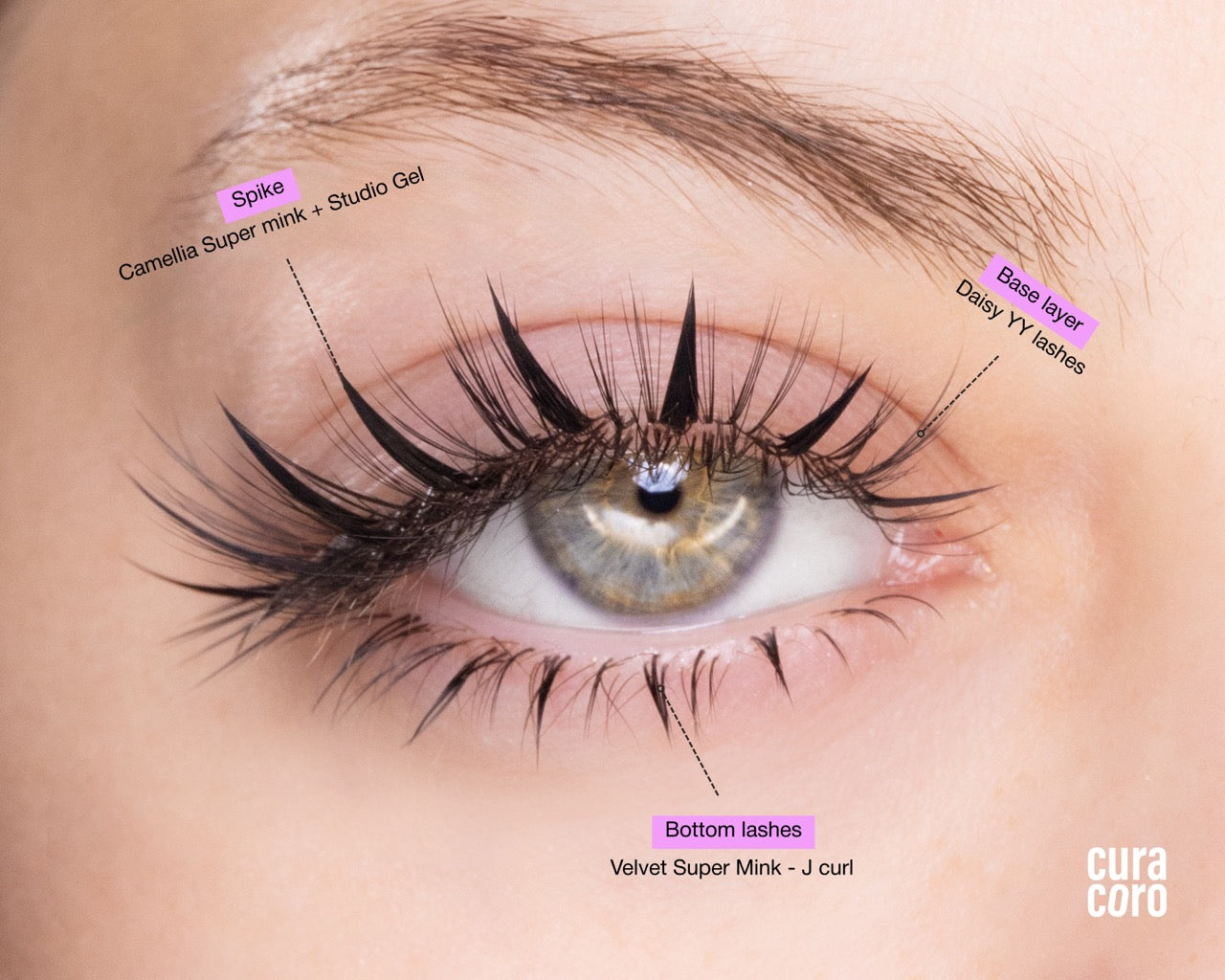 Camellia Super Mink Textured Lashes 0.07mm