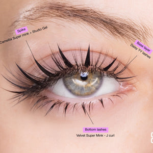 Daisy YY lashes (Textured & Soft-Based Layering)