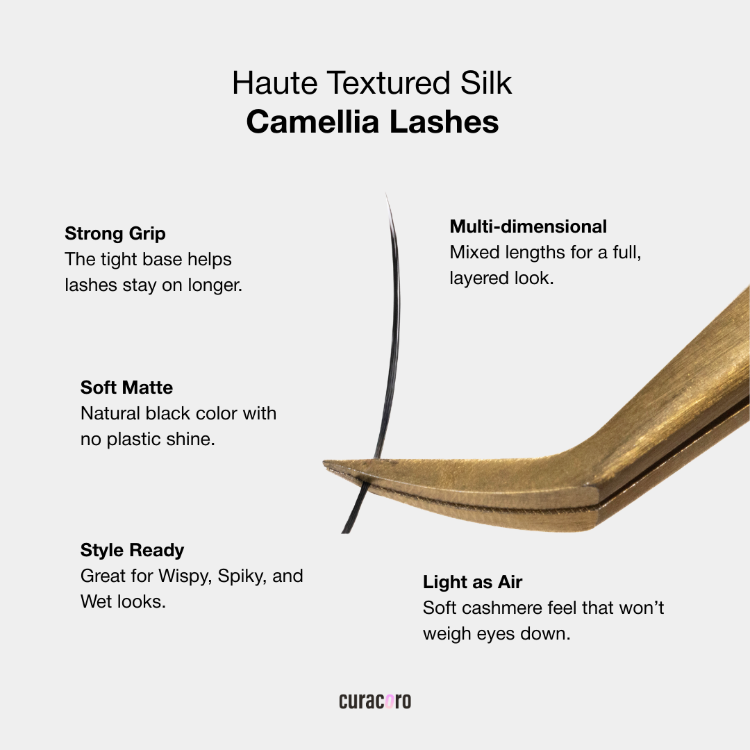Haute Textured Cashmere Camellia Lashes 0.07 - Wine Berry Brown (Cashmere material)