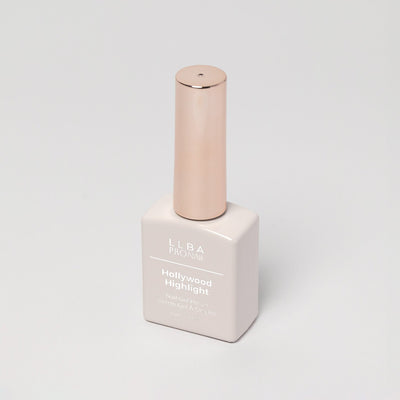 LLBA Hollywood Highlight Gel Polish bottle on a light background.