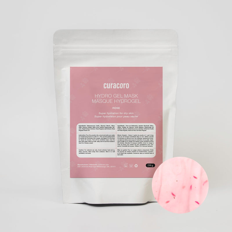 Mascarilla de gelatina hidratante, desintoxicante, relajante y de limpieza profunda para tratamientos faciales, 250 g, color rosa