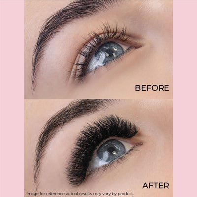 Image of Lashfolio on a model's lashes.