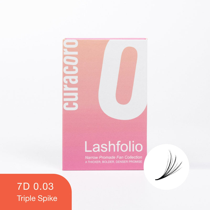 Pestañas postizas LashFolio Promade con triple punta 7D 0,03 