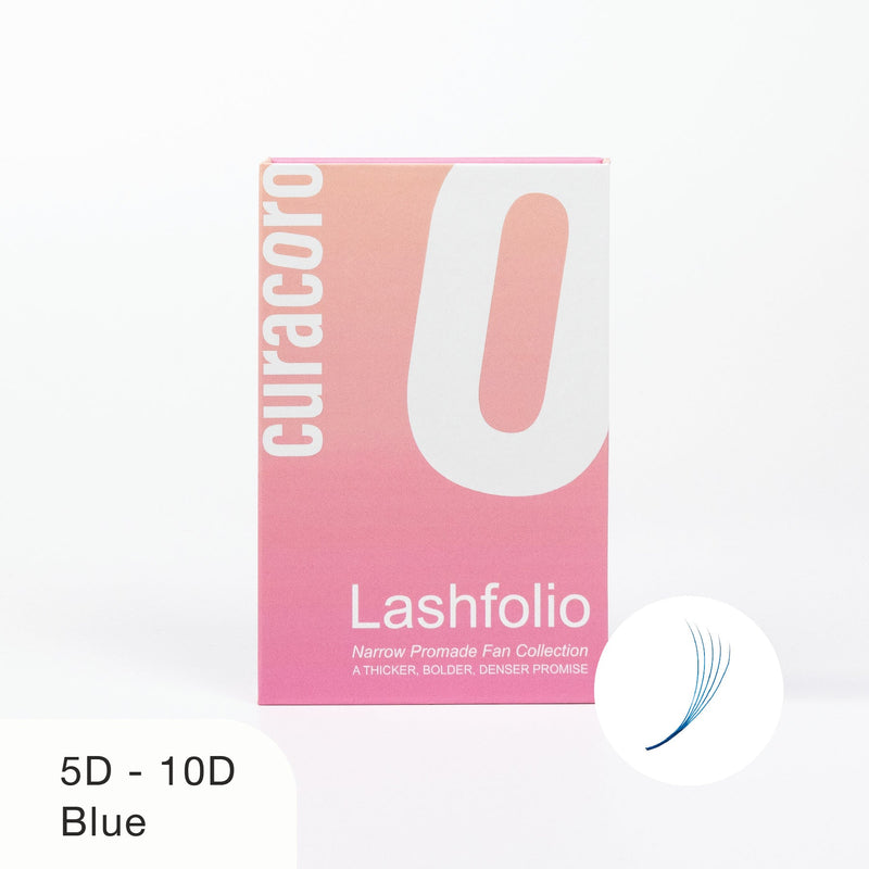 Blue Lashfolio Narrow Promade fans