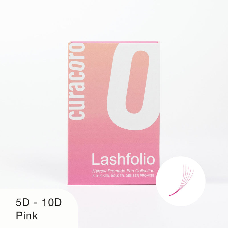 Pink Lashfolio Narrow Promade Fans