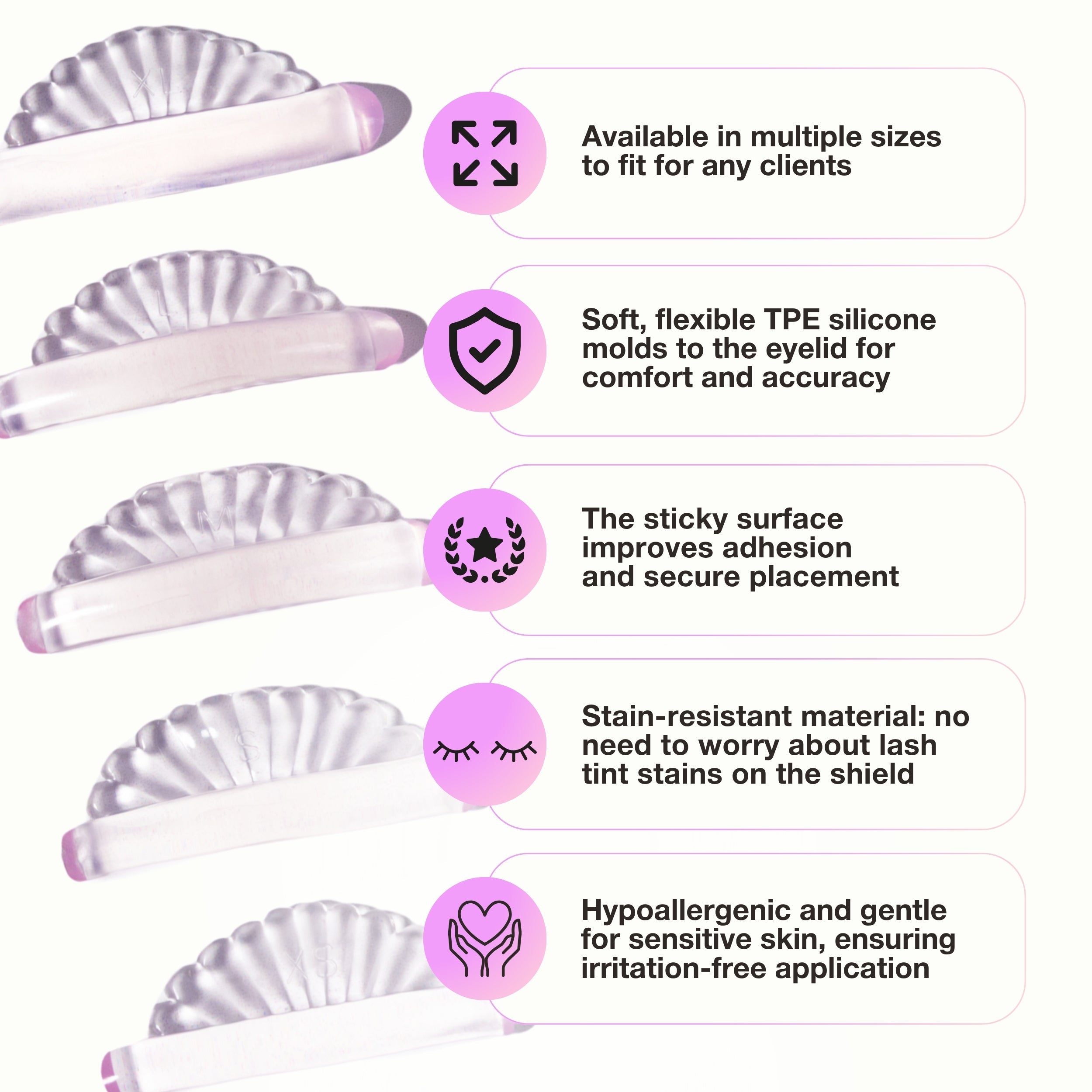 Lash Lift Shields - Coral Crest