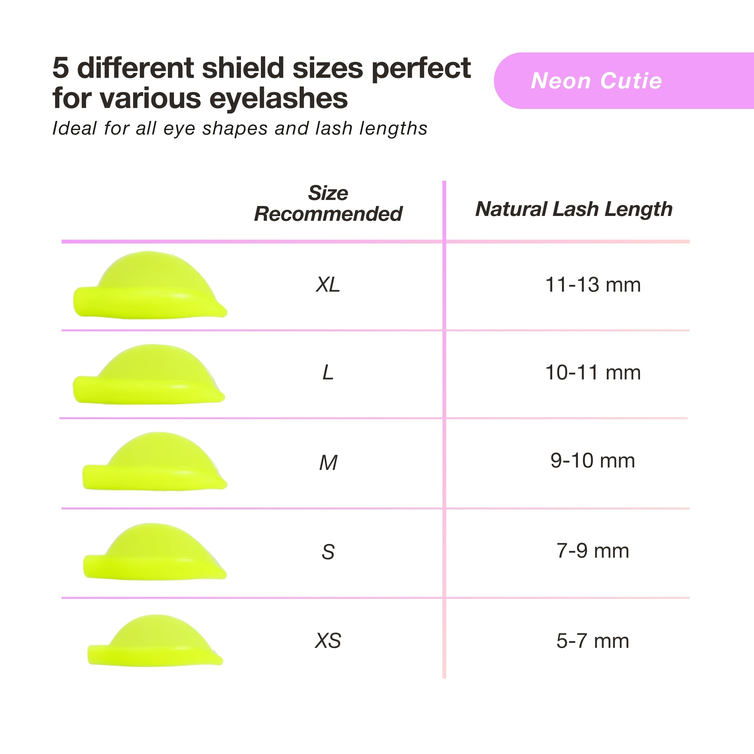 Lash Lift Shields - Neon Cutie