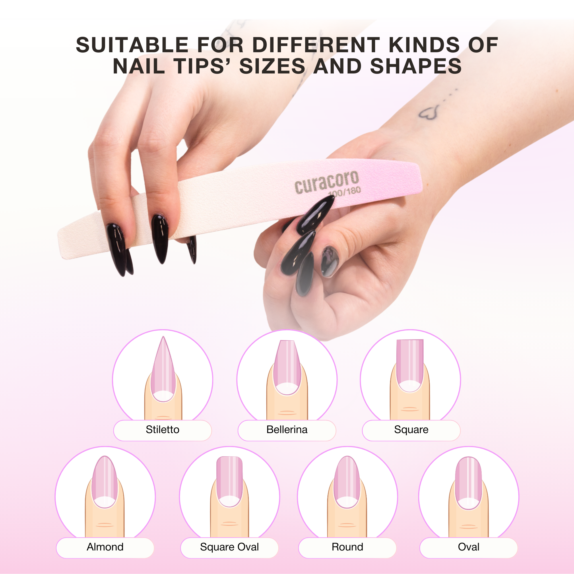 Dual-Sided Nail Files - Professional Quality | 10-Pack