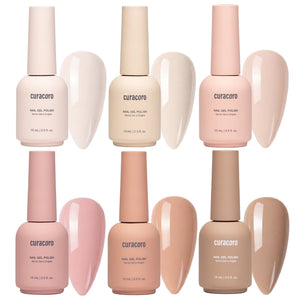 Everyday Nude - Solid Color Gel Nail Collection (6 Shades / 15ml Each)