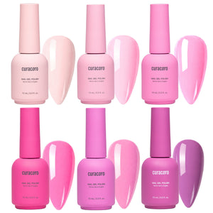 Pretty in Pink - Solid Gel Nail Collection (6 Shades / 15ml Each)