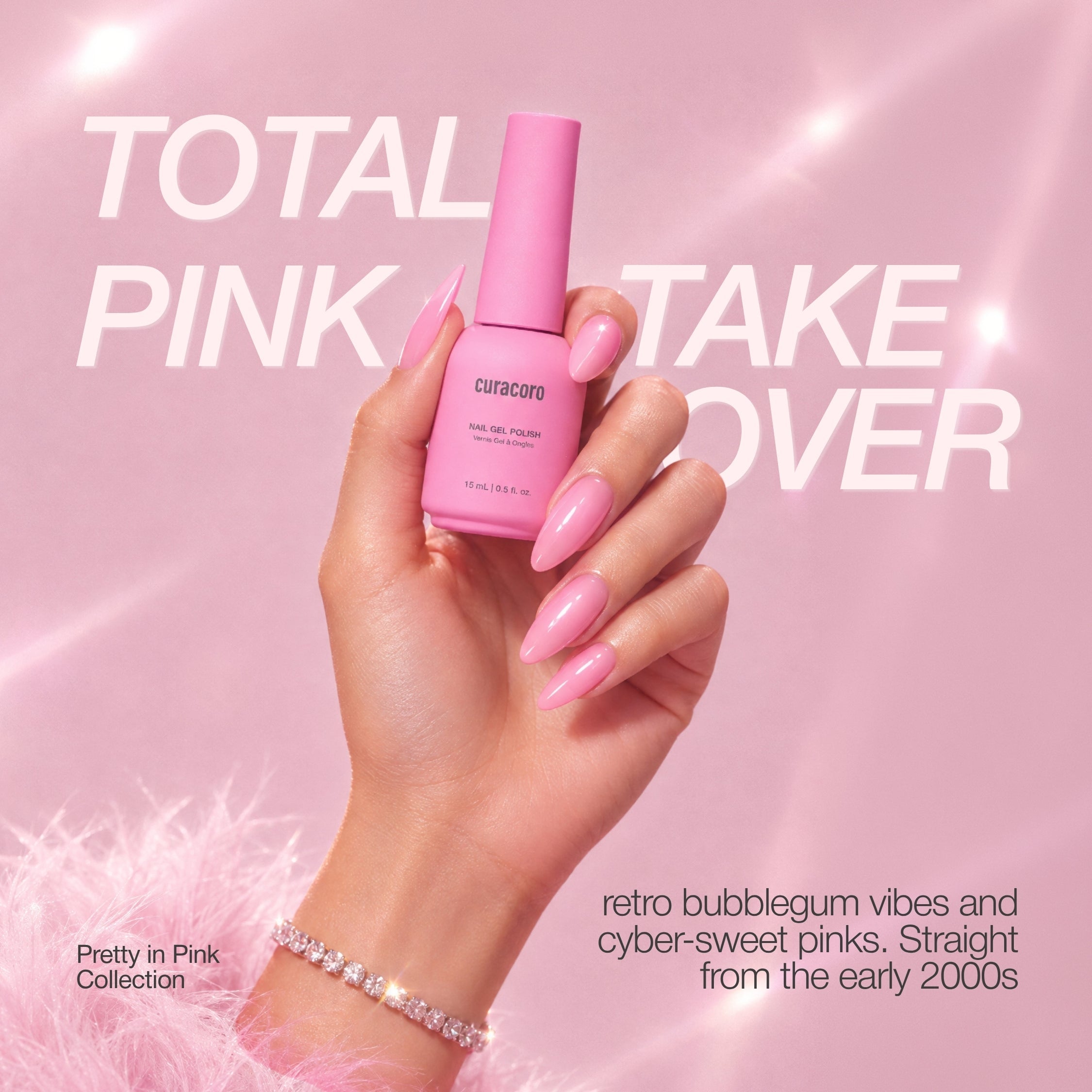 Pretty in Pink - Solid Gel Nail Collection (6 Shades / 15ml Each)