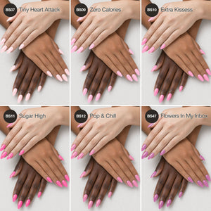 Pretty in Pink - Solid Gel Nail Collection (6 Shades / 15ml Each)