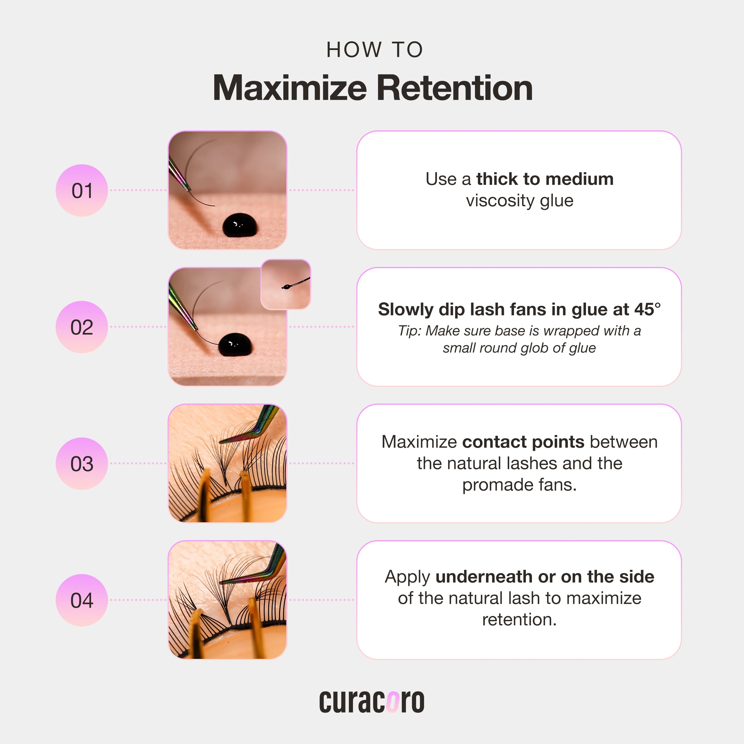 Pestañas trébol 5D 0,07 
