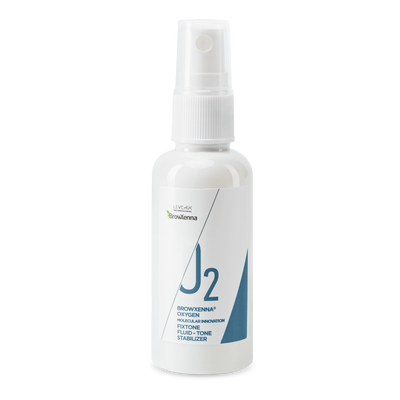 J2 BrowXenna Oxygen Fixtone Fluid-Tone Stabilizer bottle.