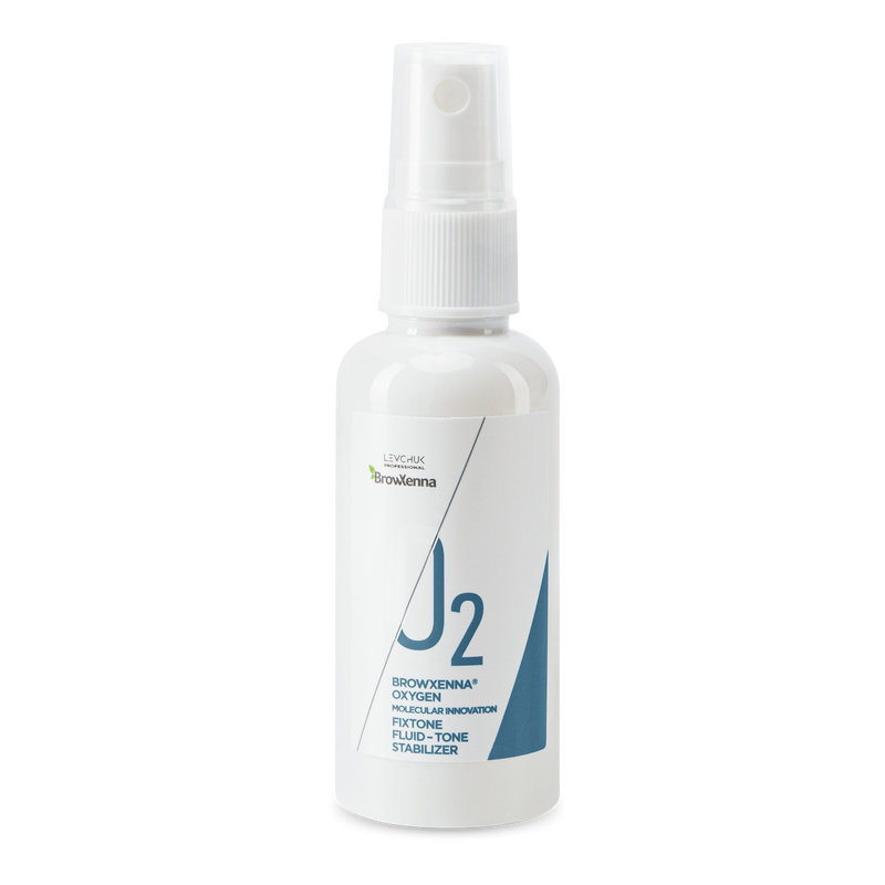 J2 BrowXenna Oxygen Fixtone Fluid-Tone Stabilizer bottle.