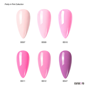 Pretty in Pink - Solid Gel Nail Collection (6 Shades / 15ml Each)