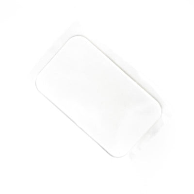 Silicon Pad in Crystal Clear Over White Background 