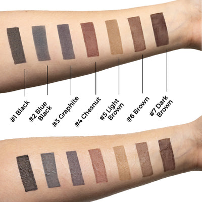 Swatches of tint colors displayed on hands